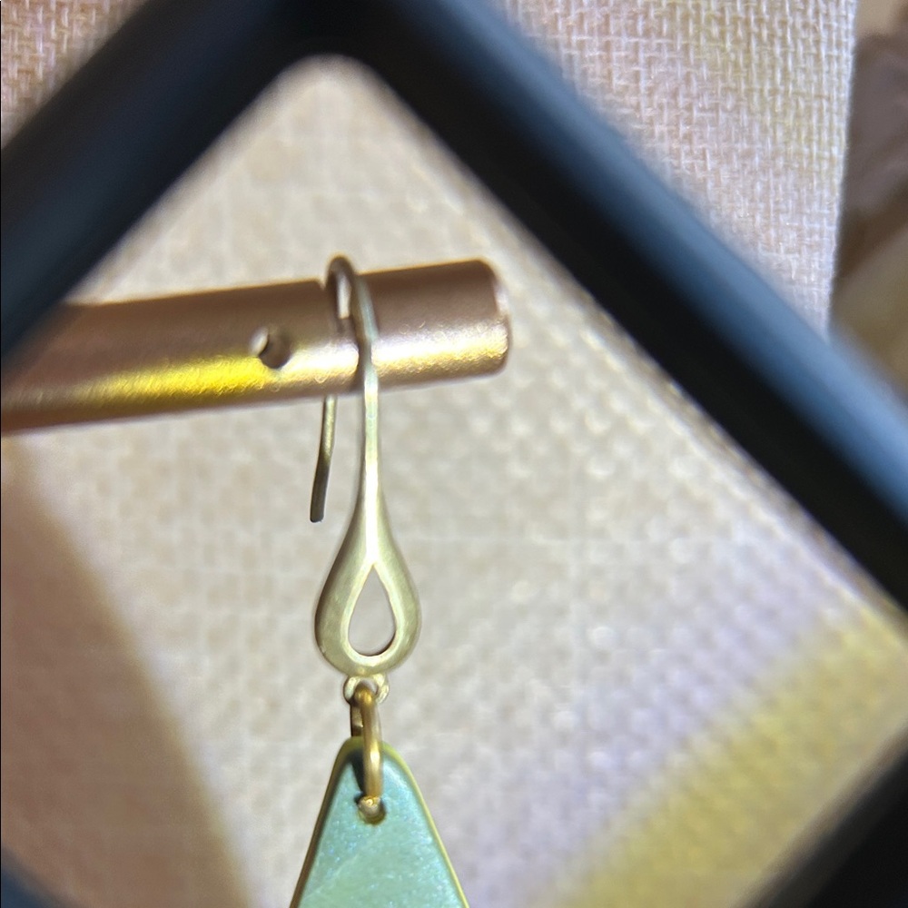 Artisan Earrings Multicolor Teardrop - Picture 5 of 8